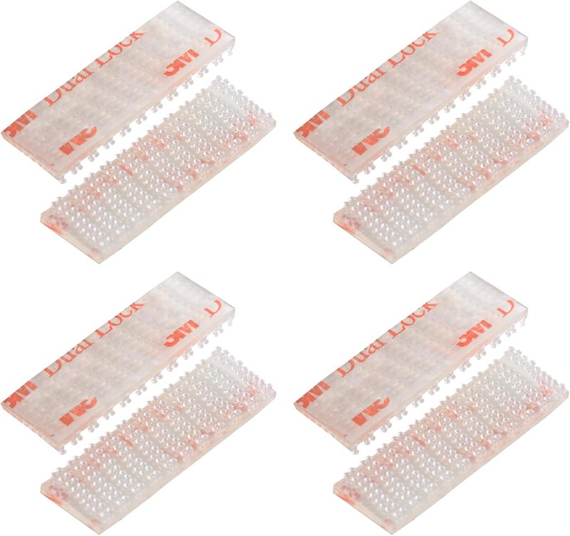 JUMINIZ 8 Pieces (4 Sets) EZ Pass Mounting Strips with Adhesive for EZ Pass/iPass Illinois/Sunpass Cars Windshield Toll Transponder Holders Sticky Replacement Double Sided Tape Sticker - Image 1